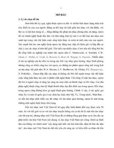 Luận án Opera trong sự phát triển nền âm nhạc chuyên nghiệp Việt Nam