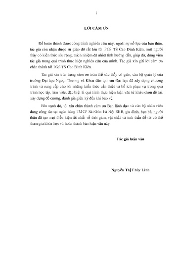 Luận văn Áp dụng quy định về QTRR trong hoạt động cấp tín dụng tại ngân hàng SHB