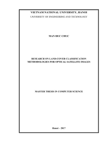Thesis Research on land-cover classification methodologies for optical satellite images